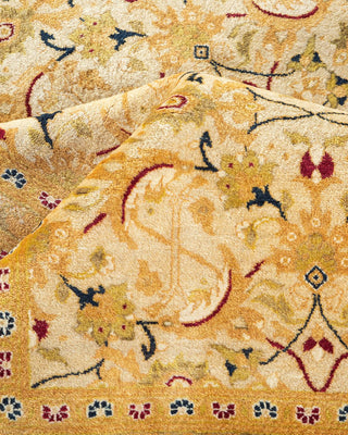 Traditional Mogul Ivory Wool Area Rug 9' 2" x 12' 2" - Solo Rugs