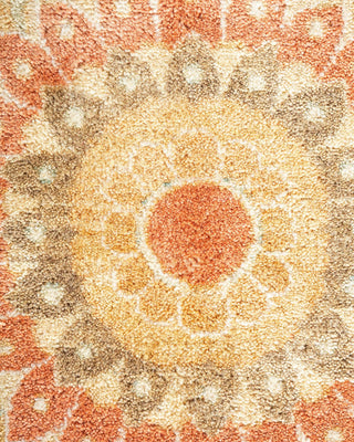 Traditional Mogul Brown Wool Area Rug 10' 1" x 13' 6" - Solo Rugs