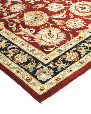 Traditional Mogul Red Wool Area Rug 3' 1" x 5' 3" - Solo Rugs