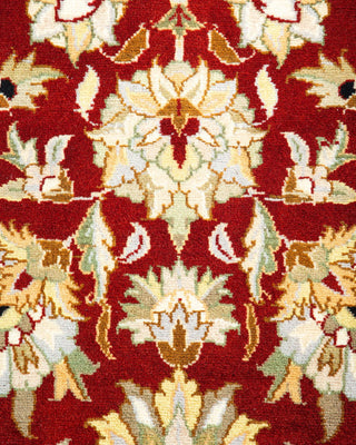 Traditional Mogul Red Wool Area Rug 3' 1" x 5' 3" - Solo Rugs
