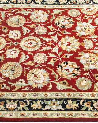 Traditional Mogul Red Wool Area Rug 3' 1" x 5' 3" - Solo Rugs