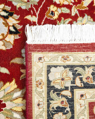 Traditional Mogul Red Wool Area Rug 3' 1" x 5' 3" - Solo Rugs