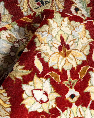 Traditional Mogul Red Wool Area Rug 3' 1" x 5' 3" - Solo Rugs