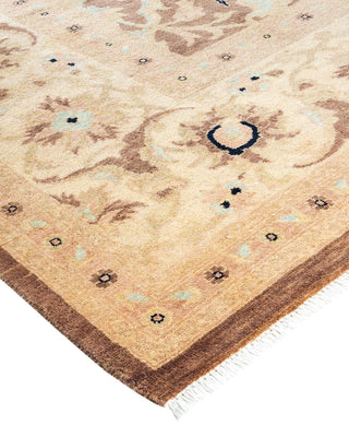 Contemporary Eclectic Brown Wool Area Rug 8' 3" x 10' 2" - Solo Rugs