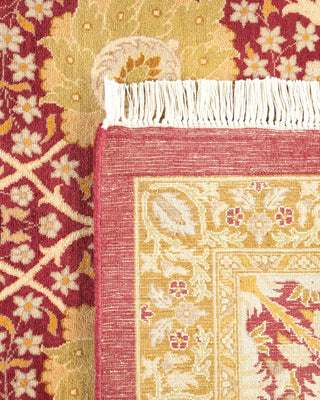 Traditional Mogul Orange Wool Area Rug 9' 1" x 11' 10" - Solo Rugs
