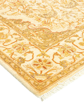 Traditional Mogul Ivory Wool Area Rug 3' 2" x 5' 1" - Solo Rugs