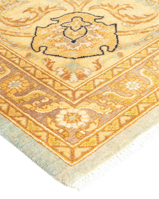 Contemporary Eclectic Light Blue Wool Area Rug 9' 2" x 12' 0" - Solo Rugs