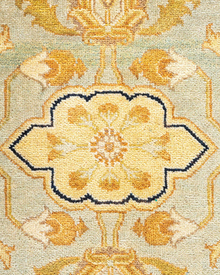 Contemporary Eclectic Light Blue Wool Area Rug 9' 2" x 12' 0" - Solo Rugs