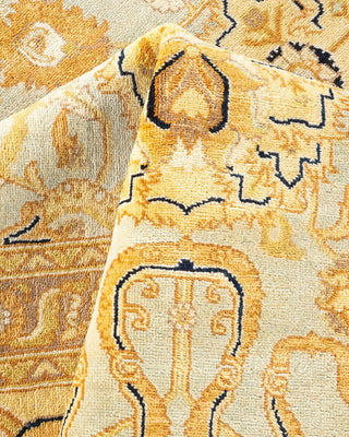 Contemporary Eclectic Light Blue Wool Area Rug 9' 2" x 12' 0" - Solo Rugs