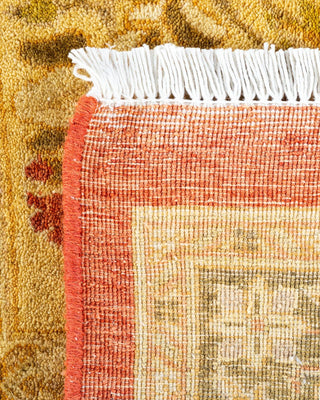 Traditional Mogul Orange Wool Area Rug 8' 3" x 10' 3" - Solo Rugs