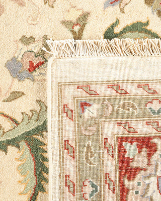 Traditional Mogul Ivory Wool Area Rug 9' 3" x 12' 4" - Solo Rugs
