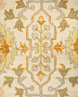 Traditional Mogul Ivory Wool Area Rug 9' 1" x 12' 5" - Solo Rugs