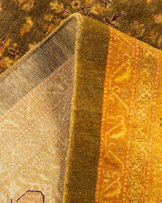 Traditional Mogul Green Wool Area Rug 12' 2" x 15' 4" - Solo Rugs