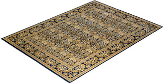 Contemporary Eclectic Blue Wool Area Rug 8' 10" x 12' 2" - Solo Rugs