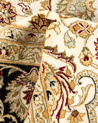 Traditional Mogul Ivory Wool Area Rug 9' 1" x 12' 4" - Solo Rugs