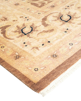 Contemporary Eclectic Brown Wool Area Rug 9' 2" x 11' 10" - Solo Rugs