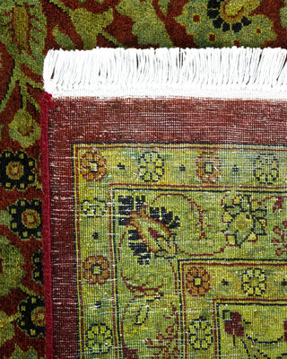 Contemporary Fine Vibrance Orange Wool Area Rug 9' 1" x 12' 3" - Solo Rugs