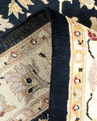 Mogul, One-of-a-Kind Hand-Knotted Area Rug - Black, 3' 2" x 5' 2" - Solo Rugs