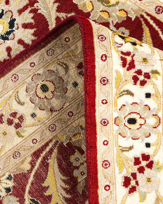 Traditional Mogul Red Wool Area Rug 3' 1" x 5' 1" - Solo Rugs