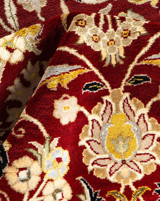 Traditional Mogul Red Wool Area Rug 3' 1" x 5' 1" - Solo Rugs