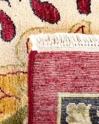 Traditional Mogul Red Wool Area Rug 10' 1" x 14' 5" - Solo Rugs