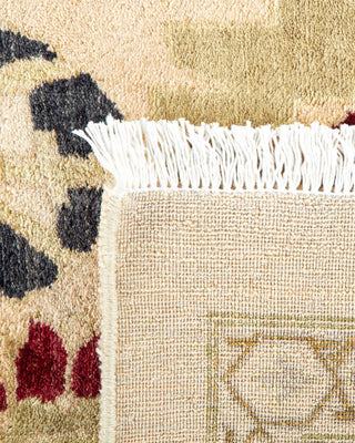 Traditional Mogul Beige Wool Area Rug 10' 2" x 14' 3" - Solo Rugs