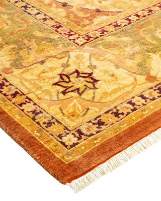Traditional Mogul Brown Wool Area Rug 8' 2" x 10' 4" - Solo Rugs