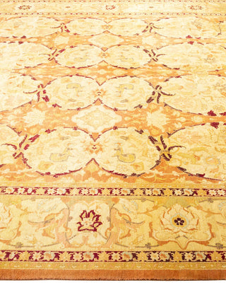 Traditional Mogul Brown Wool Area Rug 8' 2" x 10' 4" - Solo Rugs