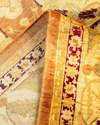 Traditional Mogul Brown Wool Area Rug 8' 2" x 10' 4" - Solo Rugs