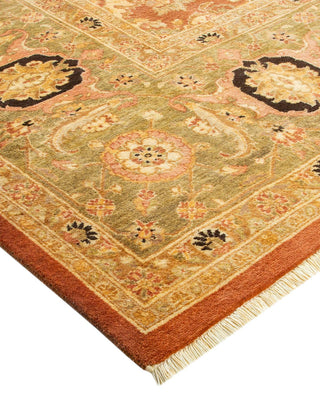 Traditional Mogul Brown Wool Area Rug 6' 2" x 8' 10" - Solo Rugs