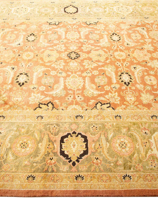 Traditional Mogul Brown Wool Area Rug 6' 2" x 8' 10" - Solo Rugs