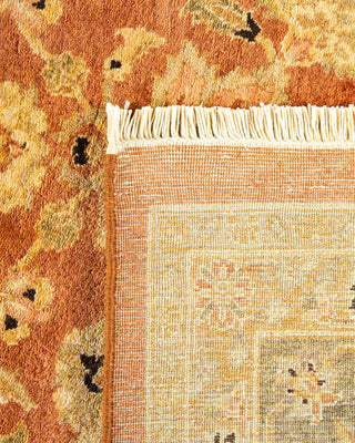 Traditional Mogul Brown Wool Area Rug 6' 2" x 8' 10" - Solo Rugs