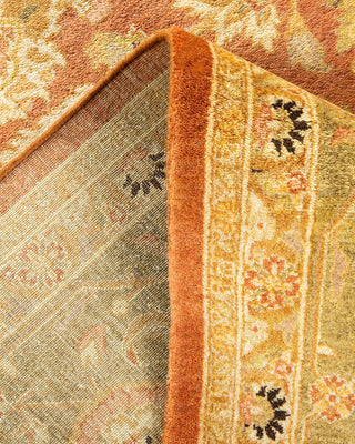 Traditional Mogul Brown Wool Area Rug 6' 2" x 8' 10" - Solo Rugs