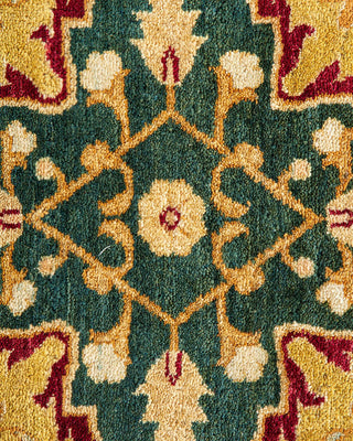 Traditional Mogul Red Wool Runner 9' 2" x 12' 0" - Solo Rugs