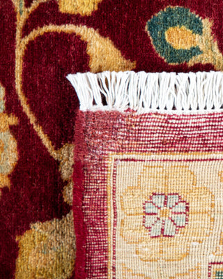 Traditional Mogul Red Wool Runner 9' 2" x 12' 0" - Solo Rugs