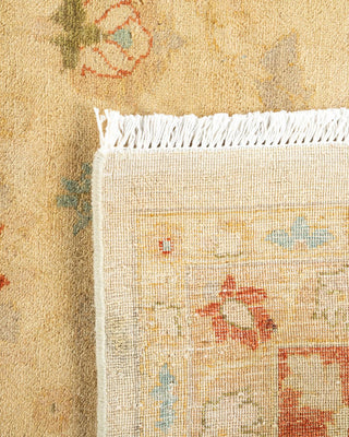 Traditional Mogul Ivory Wool Area Rug 9' 2" x 12' 5" - Solo Rugs