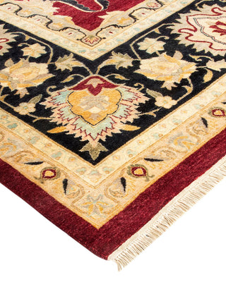 Traditional Mogul Red Wool Area Rug 10' 3" x 14' 0" - Solo Rugs