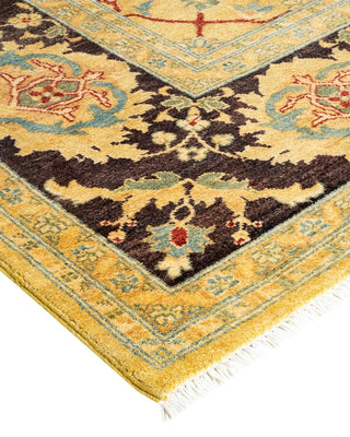 Eclectic, One-of-a-Kind Hand-Knotted Area Rug - Yellow, 9' 3" x 12' 5" - Solo Rugs