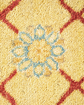Eclectic, One-of-a-Kind Hand-Knotted Area Rug - Yellow, 9' 3" x 12' 5" - Solo Rugs