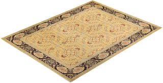 Eclectic, One-of-a-Kind Hand-Knotted Area Rug - Yellow, 9' 3" x 12' 5" - Solo Rugs