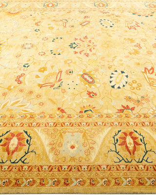 Traditional Mogul Ivory Wool Area Rug 8' 2" x 10' 1" - Solo Rugs