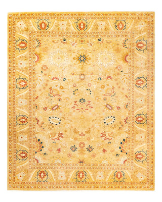 Traditional Mogul Ivory Wool Area Rug 8' 2" x 10' 1" - Solo Rugs