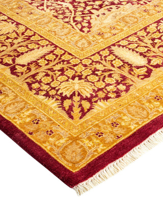 Traditional Mogul Red Wool Area Rug 8' 0" x 10' 2" - Solo Rugs