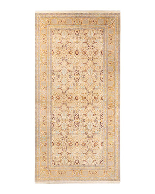 Traditional Mogul Ivory Wool Area Rug 6' 0" x 12' 4" - Solo Rugs