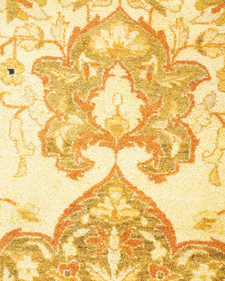 Traditional Mogul Ivory Wool Area Rug 9' 3" x 11' 9" - Solo Rugs