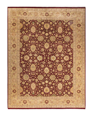 Traditional Mogul Red Wool Area Rug 8' 1" x 10' 7" - Solo Rugs