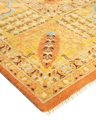 Traditional Mogul Brown Wool Area Rug 10' 1" x 16' 8" - Solo Rugs