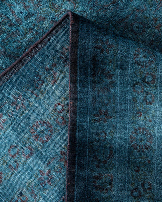 Contemporary Fine Vibrance Gray Wool Area Rug 9' 0" x 12' 4" - Solo Rugs