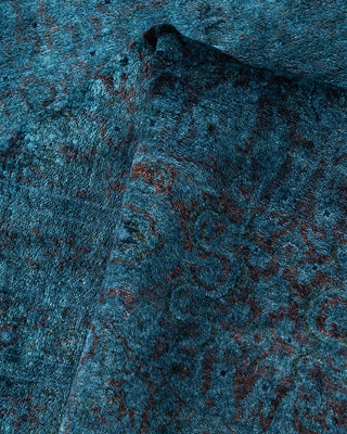 Contemporary Fine Vibrance Gray Wool Area Rug 9' 0" x 12' 4" - Solo Rugs