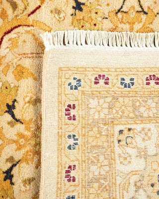 Traditional Mogul Ivory Wool Area Rug 5' 10" x 9' 1" - Solo Rugs